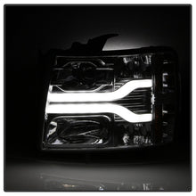 Load image into Gallery viewer, Spyder Chevy Silverado 1500 07-13 Version 3 Projector Headlights - Chrome PRO-YD-CS07V3-LBDRL-C - eliteracefab.com