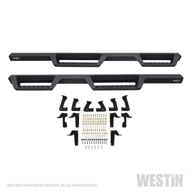 Westin 18-20 Jeep Wrangler JL Unlimited 4DR HDX Drop Nerf Step Bars - Textured Black - eliteracefab.com