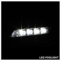 Spyder 18-19 Honda Accord Sedan OEM LED Fog Lights w/OEM Fit Switch - Clear (FL-HA2018-4D-LED-C) - eliteracefab.com