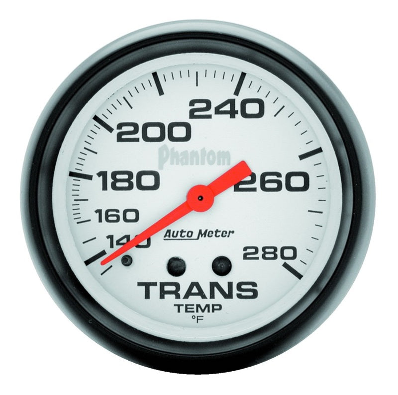 AutoMeter Gauge Transmission Temp 2-5/8in. 140-280 Deg. F Mechanical Phantom 5851