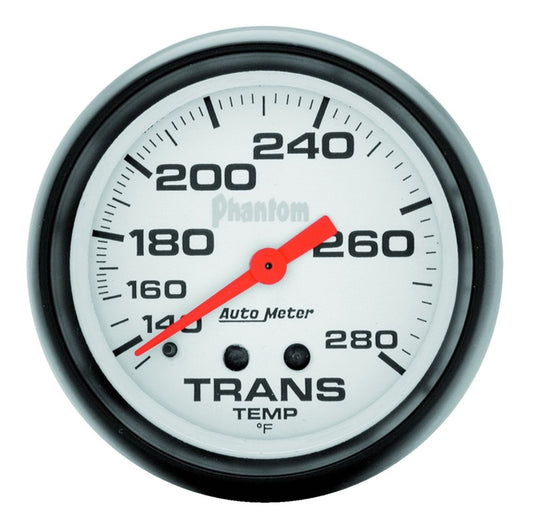 AutoMeter Gauge Transmission Temp 2-5/8in. 140-280 Deg. F Mechanical Phantom 5851