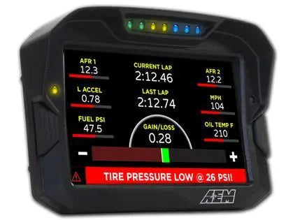 AEM CD-7 Logging Race Dash Carbon Fiber Digital Display (CAN Input Only).