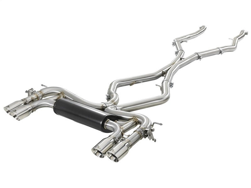 aFe MACH Force-Xp 3.5in 304 SS Cat-Back w/Polished Tips 15-18 BMW X5 M (F85)/X6 M (F86) V8-4.4L S63 aFe