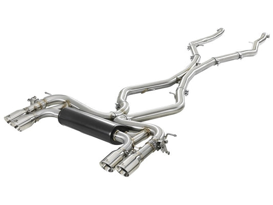 aFe MACH Force-Xp 3.5in 304 SS Cat-Back w/Polished Tips 15-18 BMW X5 M (F85)/X6 M (F86) V8-4.4L S63 aFe