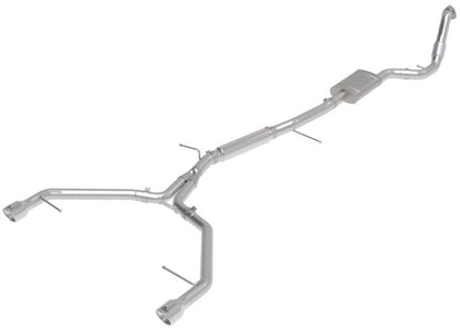 aFe 17-19 Audi A4 (B9) MACH Force-Xp 3in to 2.5in 304 SS Cat-Back Exhaust System-Dual Polished Tips aFe