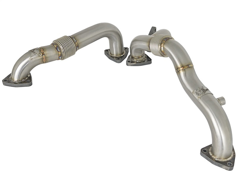 aFe Twisted Steel Header Up-Pipe 08-10 Ford Diesel Trucks V8-6.4L (td) - eliteracefab.com