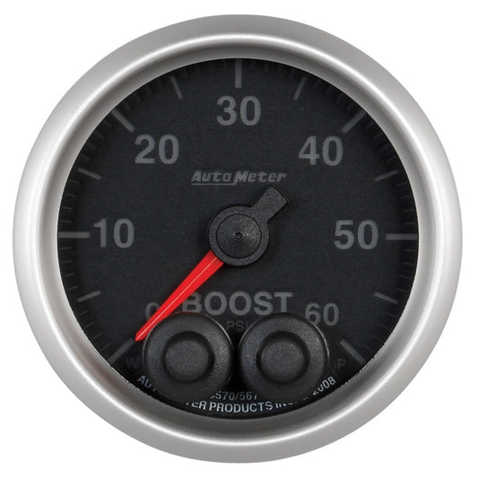 Autometer Elite 52mm 0-60 PSI Boost Peak & Warn w/ Electronic Control Gauge 5670