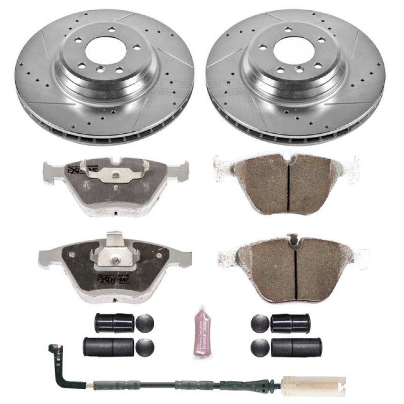 Power Stop 2009 BMW 335i xDrive Front Z26 Street Warrior Brake Kit PowerStop