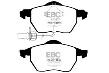 Load image into Gallery viewer, EBC 03-04 Audi A4 1.8 Turbo Yellowstuff Front Brake Pads - eliteracefab.com