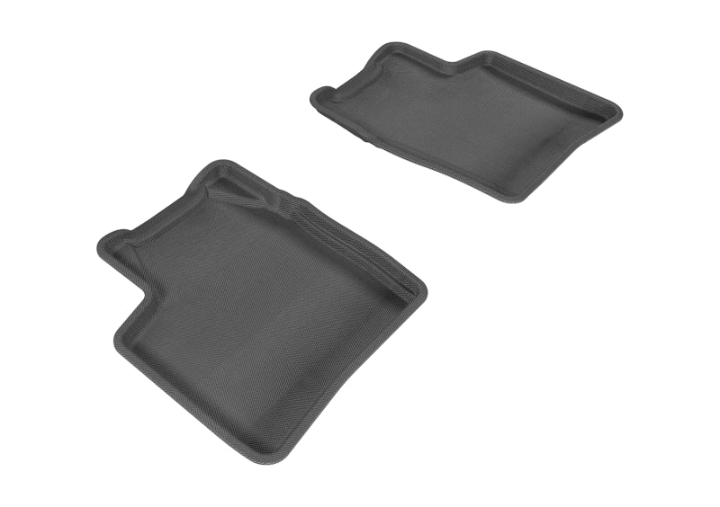 3D MAXpider L1TY14521509 2004-2009 Toyota Prius Kagu 2nd Row Floormats - Black 3D MAXpider