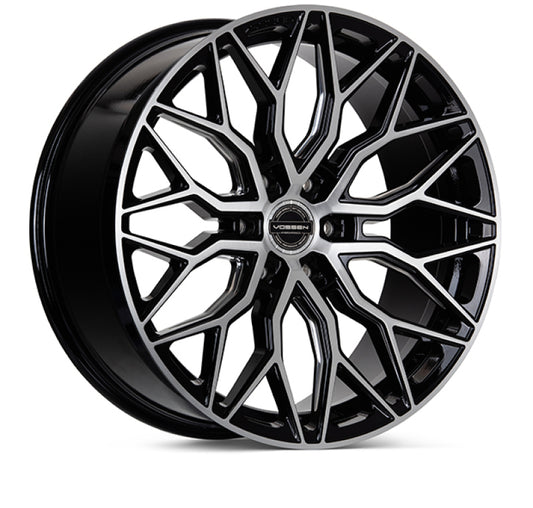 Vossen HF6-3 24x10 / 6x135 / ET25 / Deep Face / 87.1 - Brushed Gloss Black Wheel- HF63-4F41