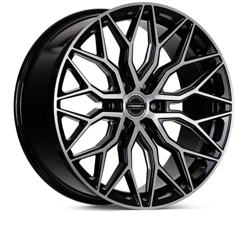 Vossen HF6-3 22x9.5 / 6x139.7 / ET20 / Deep Face / 106.1 - Brushed Gloss Black - eliteracefab.com