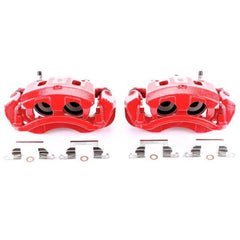 Power Stop 00-05 Ford Excursion Rear Red Calipers w/Brackets - Pair - eliteracefab.com