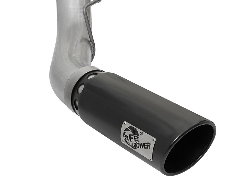 aFe ATLAS 5in DPF-Back Alum Steel Exhaust System w/Black Tip 2017 Ford Diesel Trucks V8-6.7L (td) - eliteracefab.com