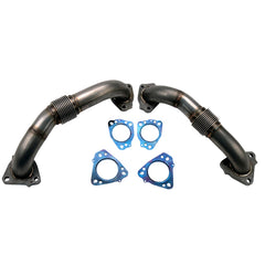 Wehrli 17-19 Chevrolet 6.6L L5P Duramax 2in Stainless Up Pipe Kit w/Gaskets - eliteracefab.com