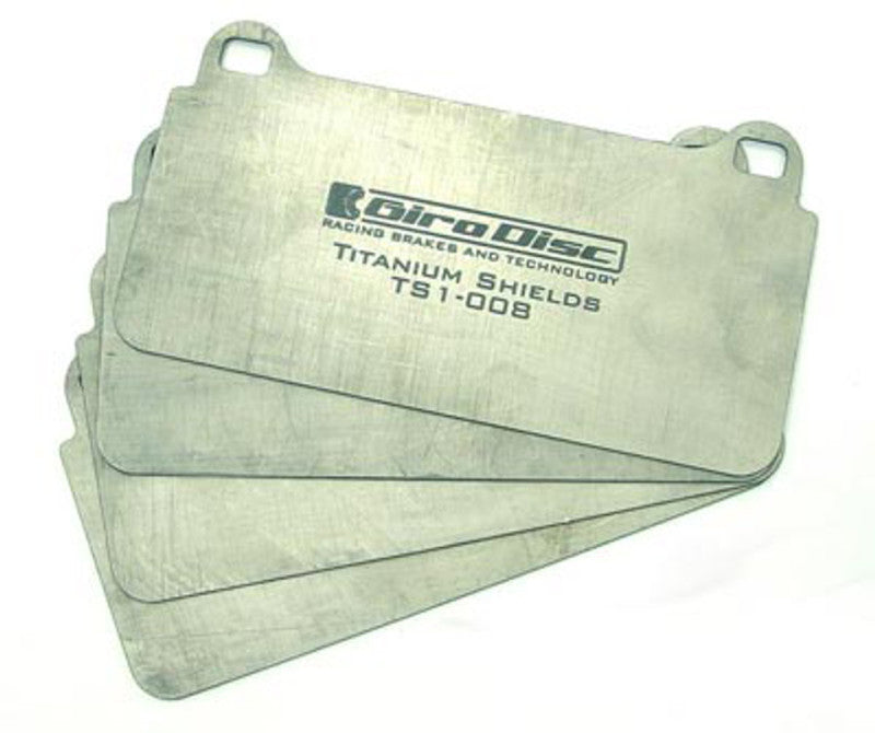 GiroDisc 2020 Subaru WRX (w/Brembo Calipers Performance Pkg) Rear Titanium Pad Shields GiroDisc