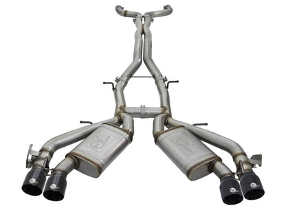 aFe MACHForce XP 3in 304 SS Cat-Back Dual Exhaust w/ Black Tips 16-17 Chevy Camaro SS V8-6.2L aFe