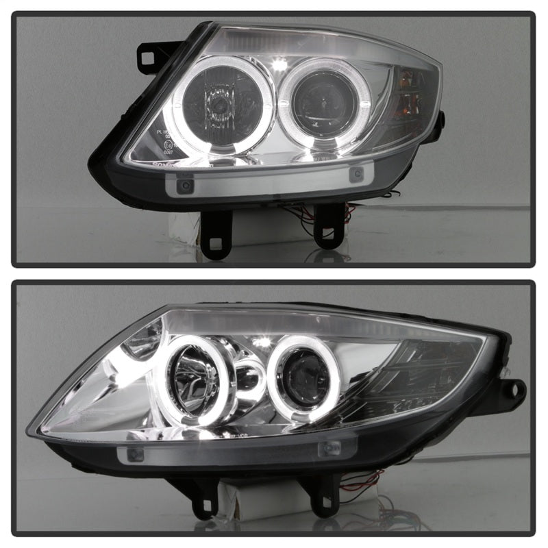 Spyder BMW Z4 03-08 Projector Headlights Halogen Model Only - LED Halo Black PRO-YD-BMWZ403-HL-BK - eliteracefab.com