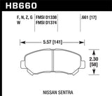 Hawk Performance DTC-60 Brake Pads - HB660G.661