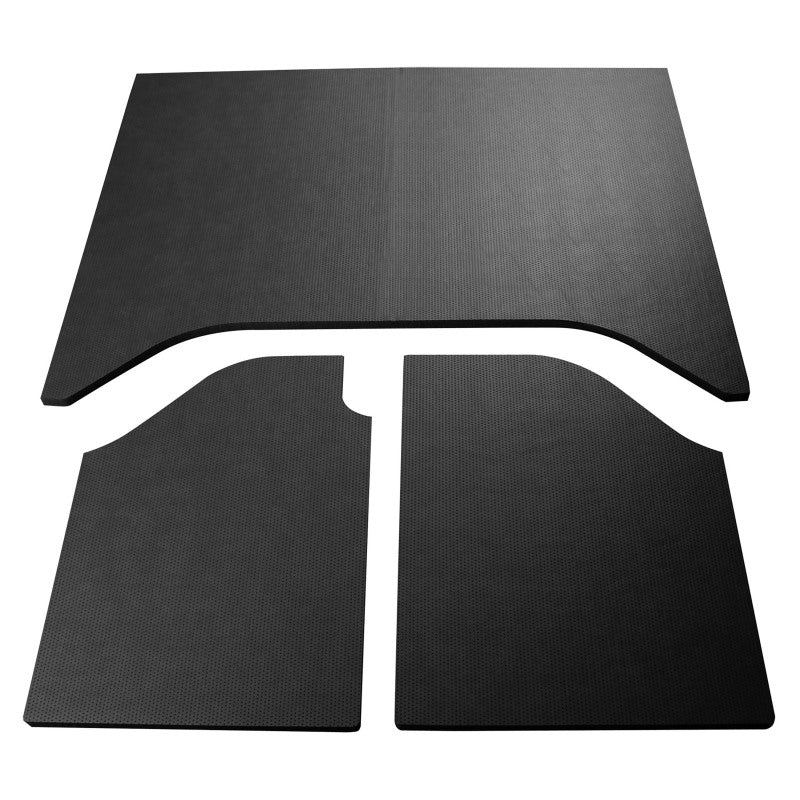 DEI 07-10 Jeep Wrangler JK 2-Door Boom Mat Headliner - 3 Piece - Black Leather Look DEI