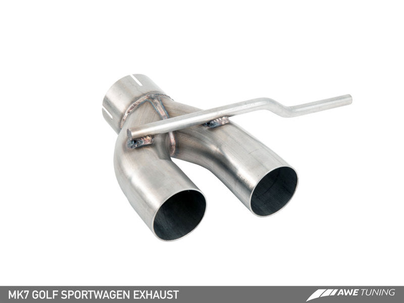 AWE Tuning VW MK7 Golf SportWagen Touring Edition Exhaust w/Chrome Silver Tips (90mm) - eliteracefab.com