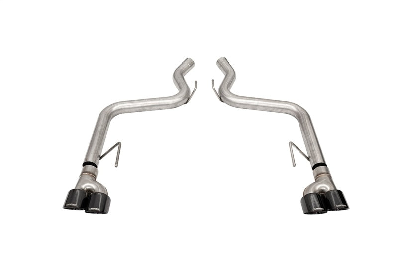 Corsa 18-21 Ford Mustang GT Black 3.0in PVD AxleBack Exhaust w/4.0in Quad Pro Tips - eliteracefab.com