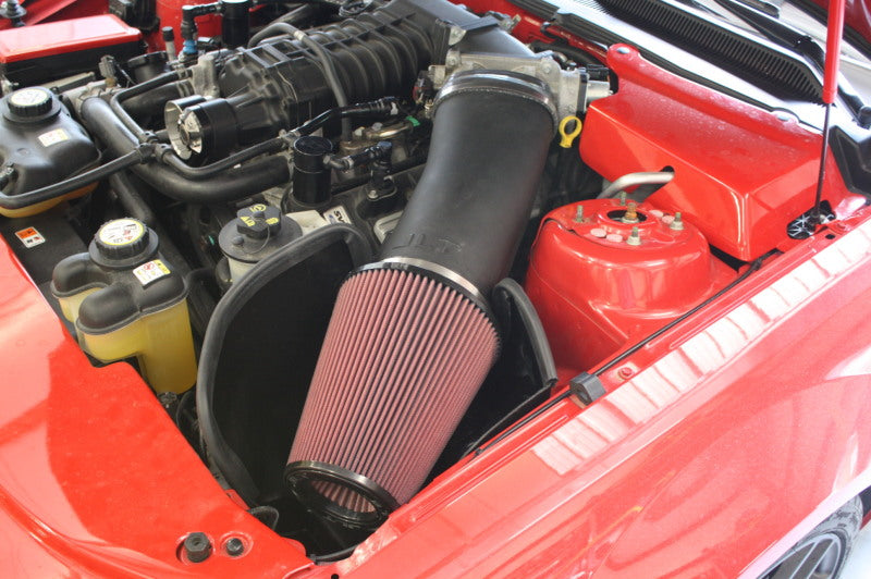 JLT 07-09 Ford Mustang GT500 Blk Tex Super Big Air Kit w/Red Filter - Tune Req (For Cars w/800+ HP) - eliteracefab.com