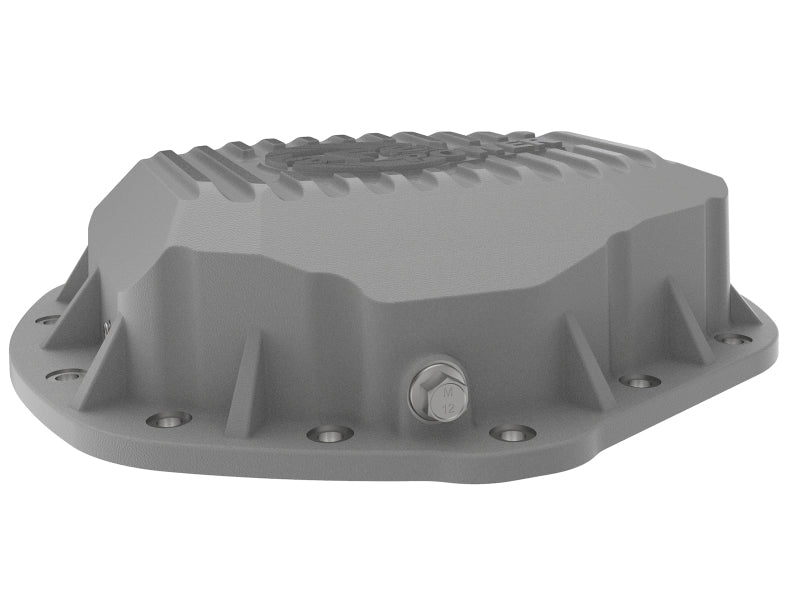 aFe Street Series Rear Differential Cover Raw w/ Machined Fins 01-18 GM Diesel Trucks V8-6.6L (td) - eliteracefab.com