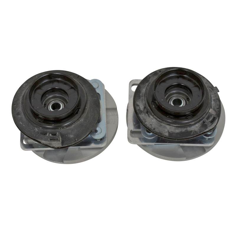 BBK 05-14 Mustang Caster Camber Plate Kit - Silver Anodized Finish 2551