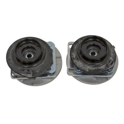 BBK 05-14 Mustang Caster Camber Plate Kit - Silver Anodized Finish 2551