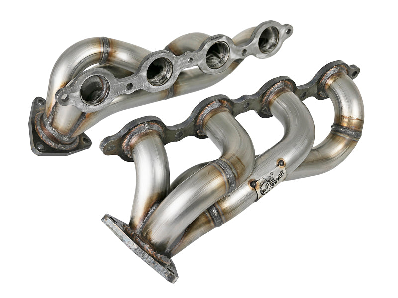 aFe Twisted Steel 1-3/4in 304SS Shorty Headers 2019 GM Silverado / Sierra 1500 V8-5.3L/6.2L - eliteracefab.com