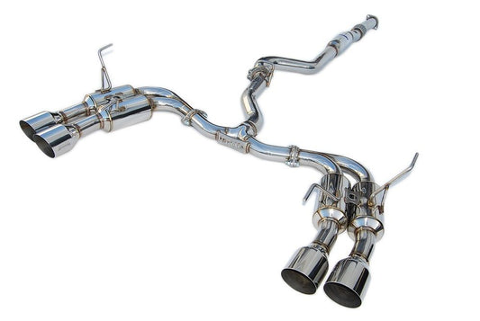 Invidia 15+ Subaru STI 4Dr Q300 Single Layer Stainless Steel Quad Tip Cat-Back Exhaust - eliteracefab.com