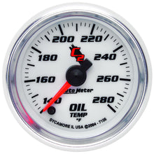 Load image into Gallery viewer, Autometer C2 52mm 140 - 280 Deg. F Electronic Oil Temp Gauge