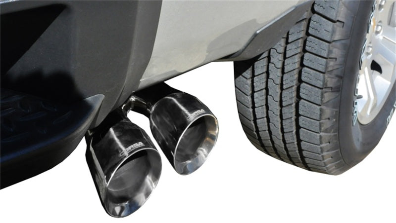 Corsa 14 GMC Sierra/Chevy Silv 1500 Crew Cab/Short Bed 5.3L V8 Polished Sport Single Side CB Exhaust - eliteracefab.com