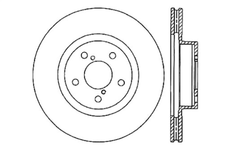 StopTech Slotted & Drilled Sport Brake Rotor - eliteracefab.com