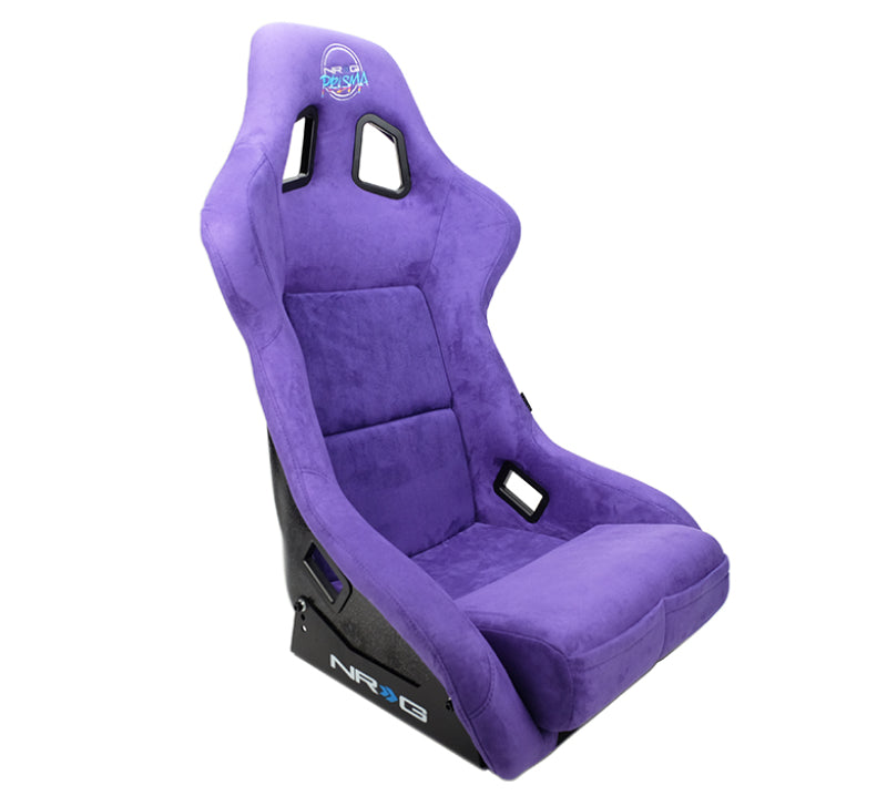 NRG FRP Bucket Seat PRISMA Edition W/ pearlized Back Purple Alcantara - Large - FRP-302PP-PRISMA