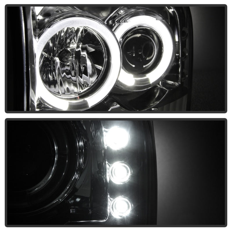 Spyder Ford F250 Super Duty 99-04 Projector Version 2 LED Halo LED Chrm PRO-YD-FF25099-1P-G2-C - eliteracefab.com