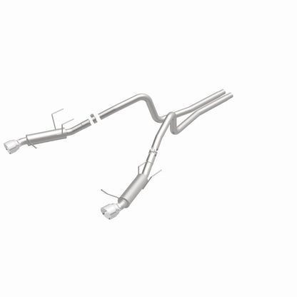 Magnaflow 2014 Ford Mustang V6 3.7L Comp Series Dual Split Rear Polished Stainless C/B Perf Exhaust Magnaflow