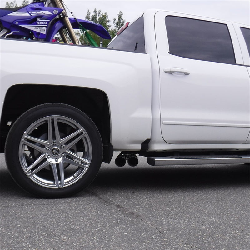 MBRP 09+ Chevrolet Silverado 1500 3in Cat Back Pre-Axle Dual Outlet w/ 4in Tip - AL - eliteracefab.com