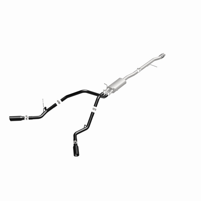 MagnaFlow SYS Cat-Back 3.5in Black Dual Split Rear Tips 14-15 Chevy Silverado/GMC Sierra 4.3L-5.3L Magnaflow