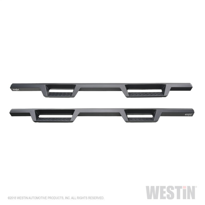 Westin 2019 Chevrolet Silverado / GMC Sierra 1500 Crew Cab Drop Nerf Step Bars - Textured Black - eliteracefab.com