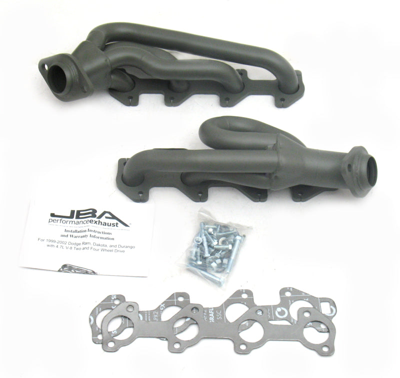 JBA 02-03 Dodge RAM 4.7L PowerTech 1-1/2in Primary Ti Ctd Cat4Ward Header JBA