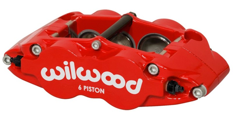 Wilwood Caliper Forged Narrow Superlite L/H FNSL6R-DS Dust Seal 1.62/1.12 1.10in Rotor Width - Red Wilwood