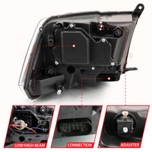 Load image into Gallery viewer, ANZO 2009-2018 Dodge Ram 1500 Projector Plank Style Switchback H.L Halo Black Amber (OE Style) - eliteracefab.com