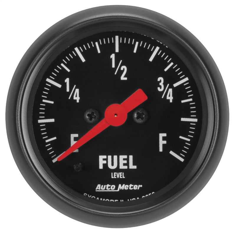 AutoMeter GAUGE; FUEL LEVEL; 2 1/16in.; 0-280O PROGRAMMABLE; Z-SERIES - eliteracefab.com