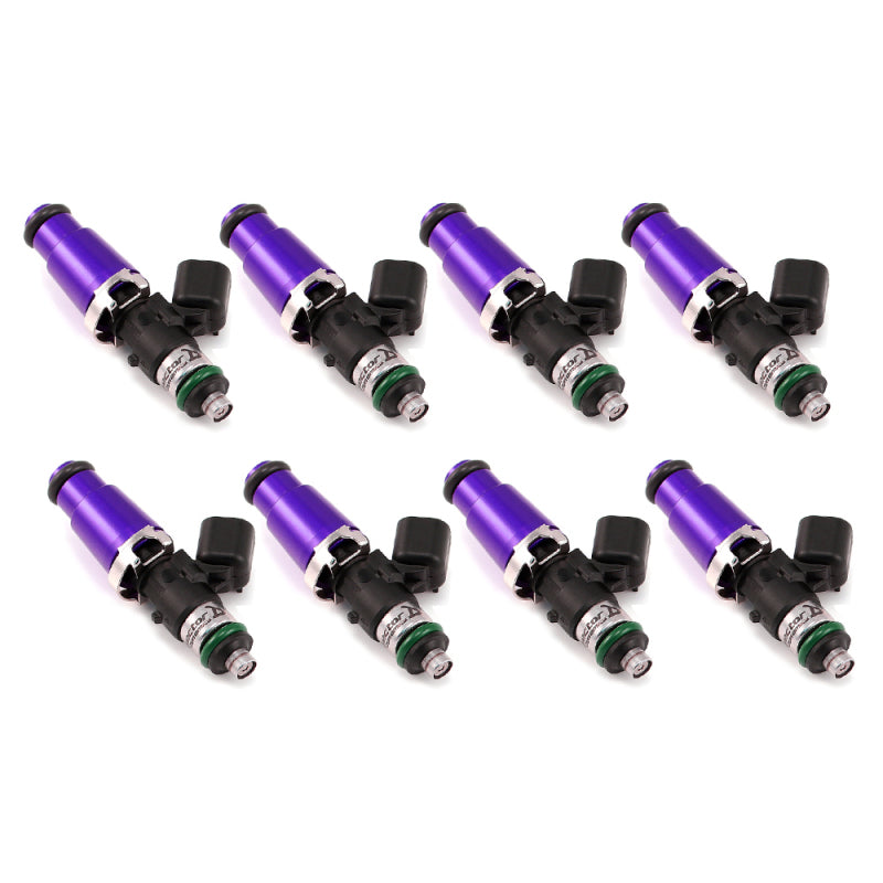 Injector Dynamics 1700cc Injectors - 60mm Length - 14mm Purple Top - 14mm Lower O-Ring (Set of 8) - eliteracefab.com