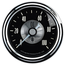 Load image into Gallery viewer, Autometer Prestige Series Black Diamond 2-1/16in 0-100 PSI Mechanical Oil Pressure Gauge