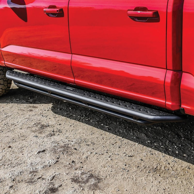 Westin 15-19 Ford F-150 SuperCrew / 17-19 Ford F-250/350 Crew Cab Outlaw Nerf Step Bars - eliteracefab.com