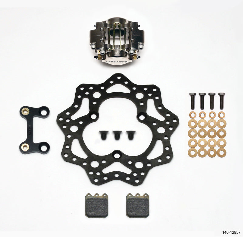 Wilwood Dynapro Single LW Left Front Kit - Sprint 11.00in Scalloped Steel Rotor Wilwood