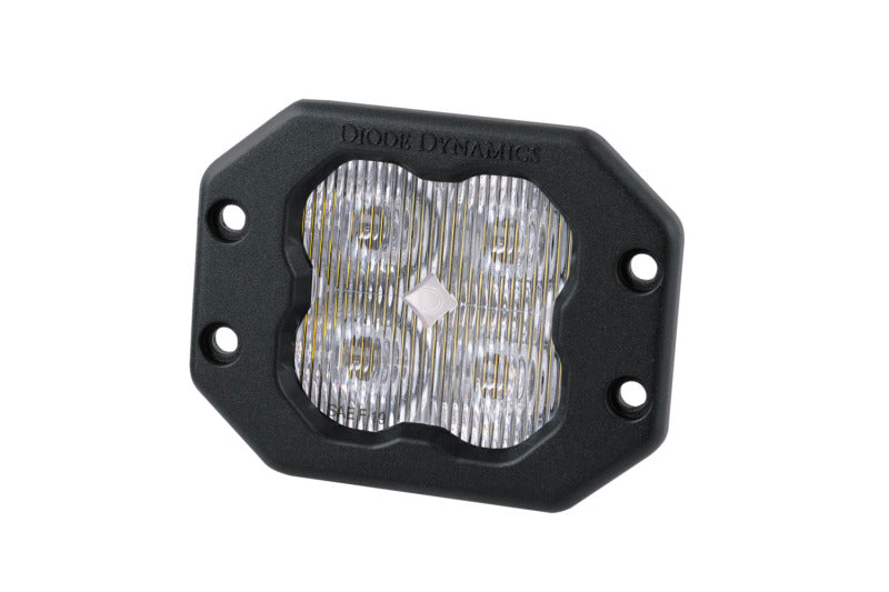 Diode Dynamics SS3 LED Pod Pro - White SAE Fog Flush (Single)